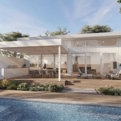White Contemporary House Design By TDM Design